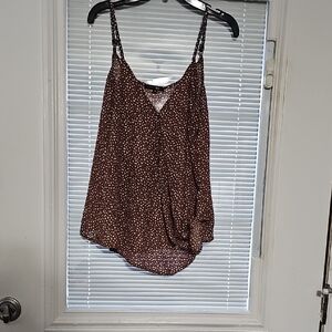 Papermoon Brown Polka Dot Camisole